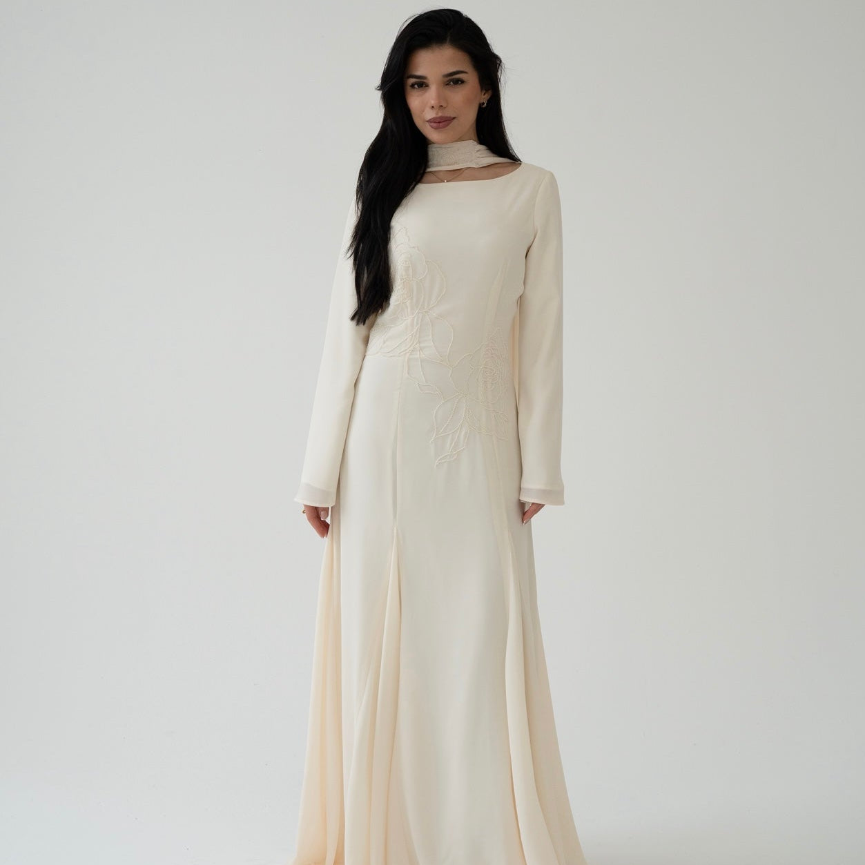 Soft Ivory Maxi Dress