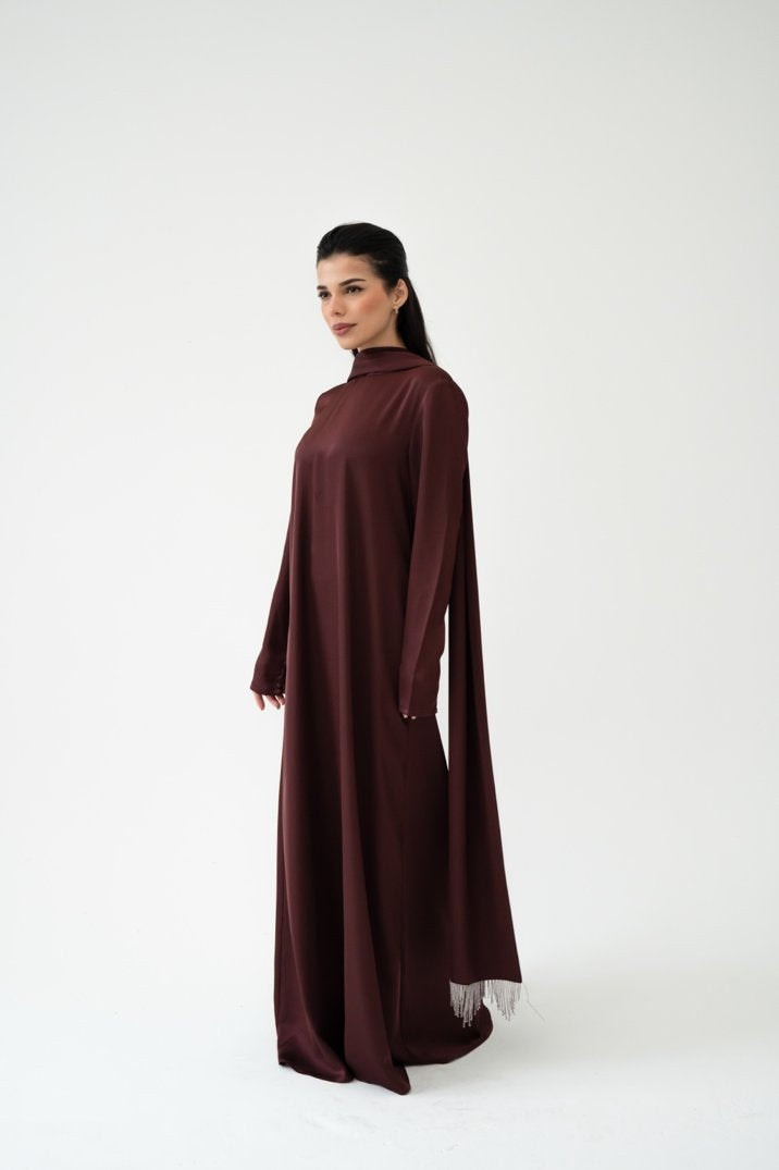Serein Dress - Burgundy