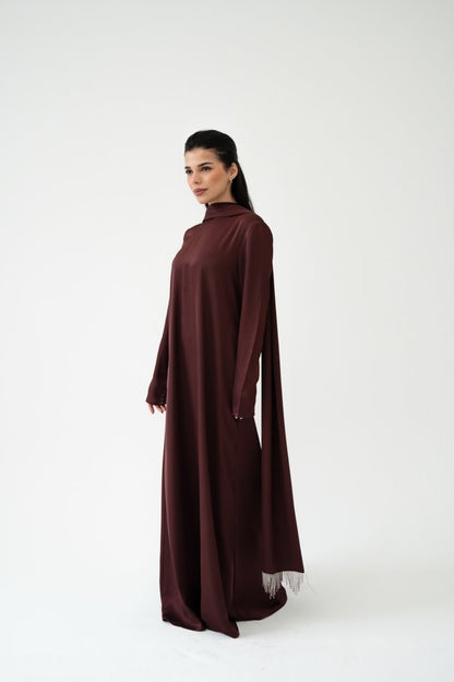 Serein Dress - Burgundy