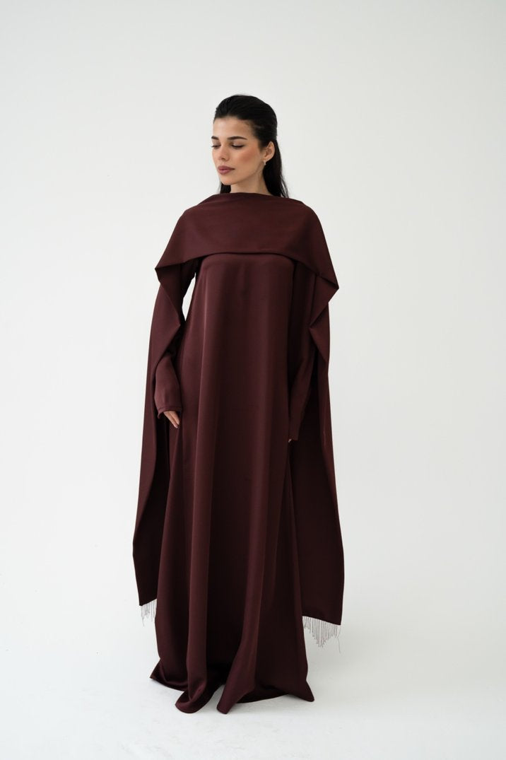 Serein Dress - Burgundy