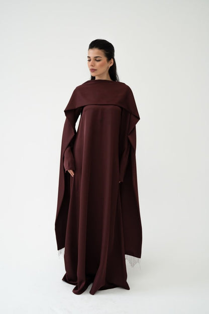 Serein Dress - Burgundy