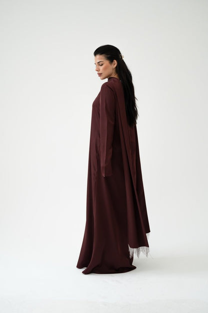 Serein Dress - Burgundy